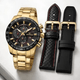 technos troca pulseira dourado 1